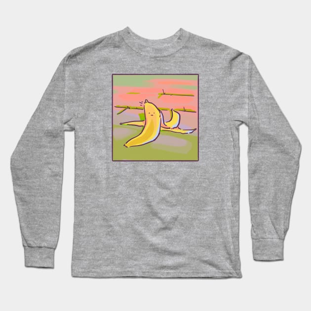 Banana Long Sleeve T-Shirt by chen_dll